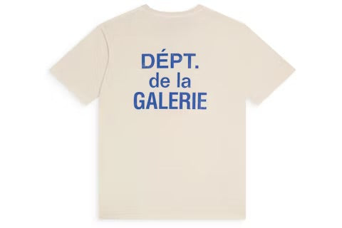Gallery Dept. French T-Shirt Cream Blue