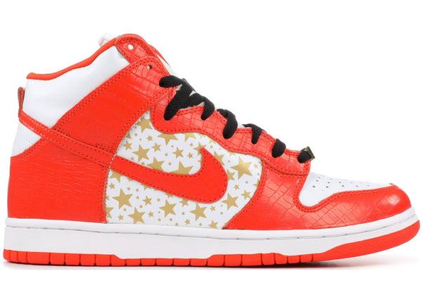 Nike Dunk High Pro SB Supreme Orange Stars
