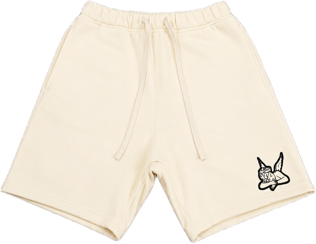 Saint Heavyweight Fleece Shorts Cream/Cream
