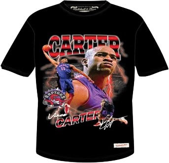 Mitchell & Ness x NBA Toronto Raptors Vince Carter Bootleg Tee Black
