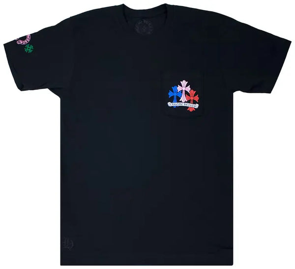 Chrome Hearts Multi Cross Cemetery Logo Black t-Shirt