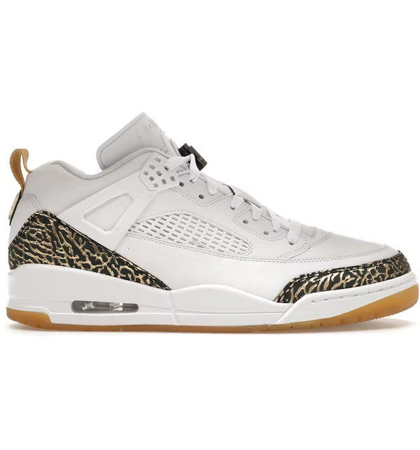 Jordan Spizike Low White Metallic Gold