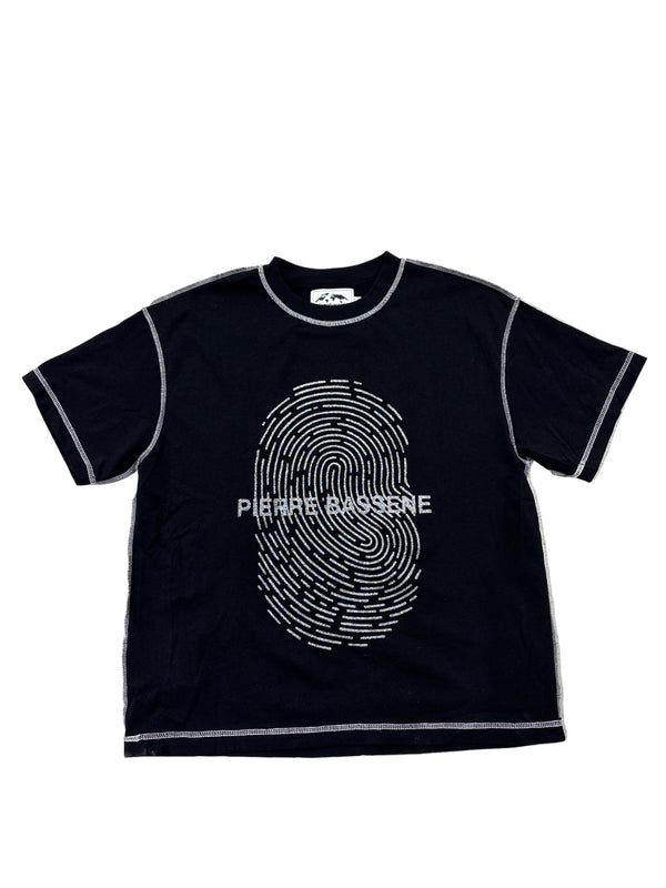 Pierre Bassene World GLITTA℗ Fingerprint T-shirt Black