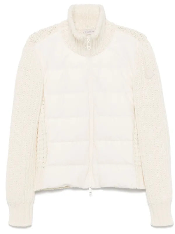 Moncler Tricot Cardigan White