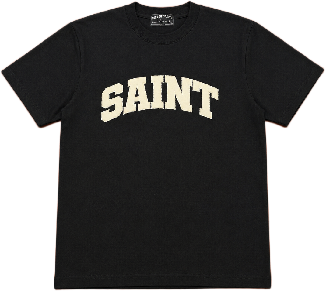 Saint Heavyweight Thick Cream/Black T-Shirt
