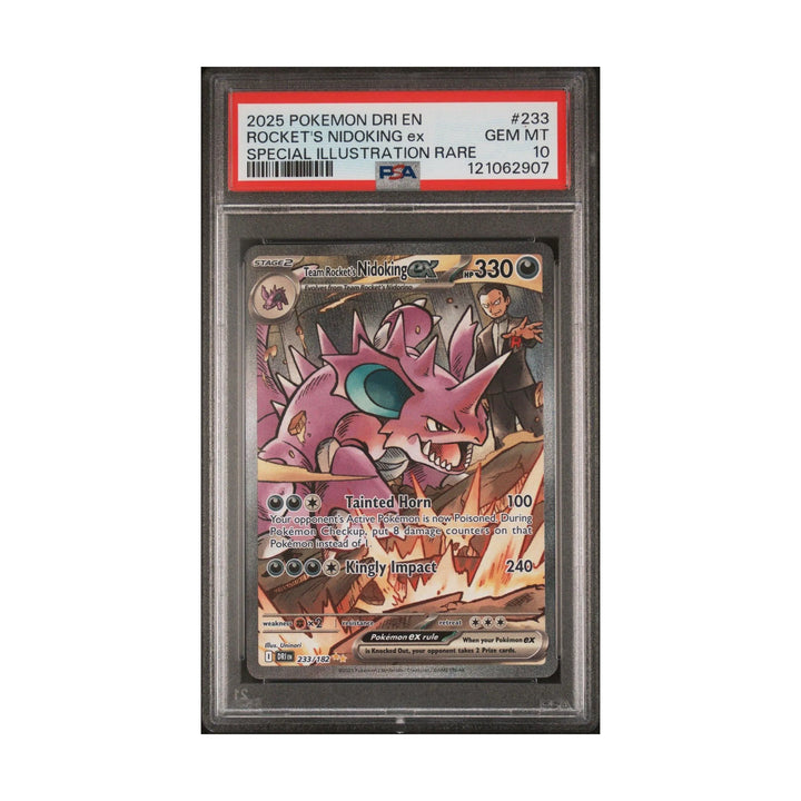 2025 Pokémon Dri En Rocket’s Nidoking Ex PSA 10
