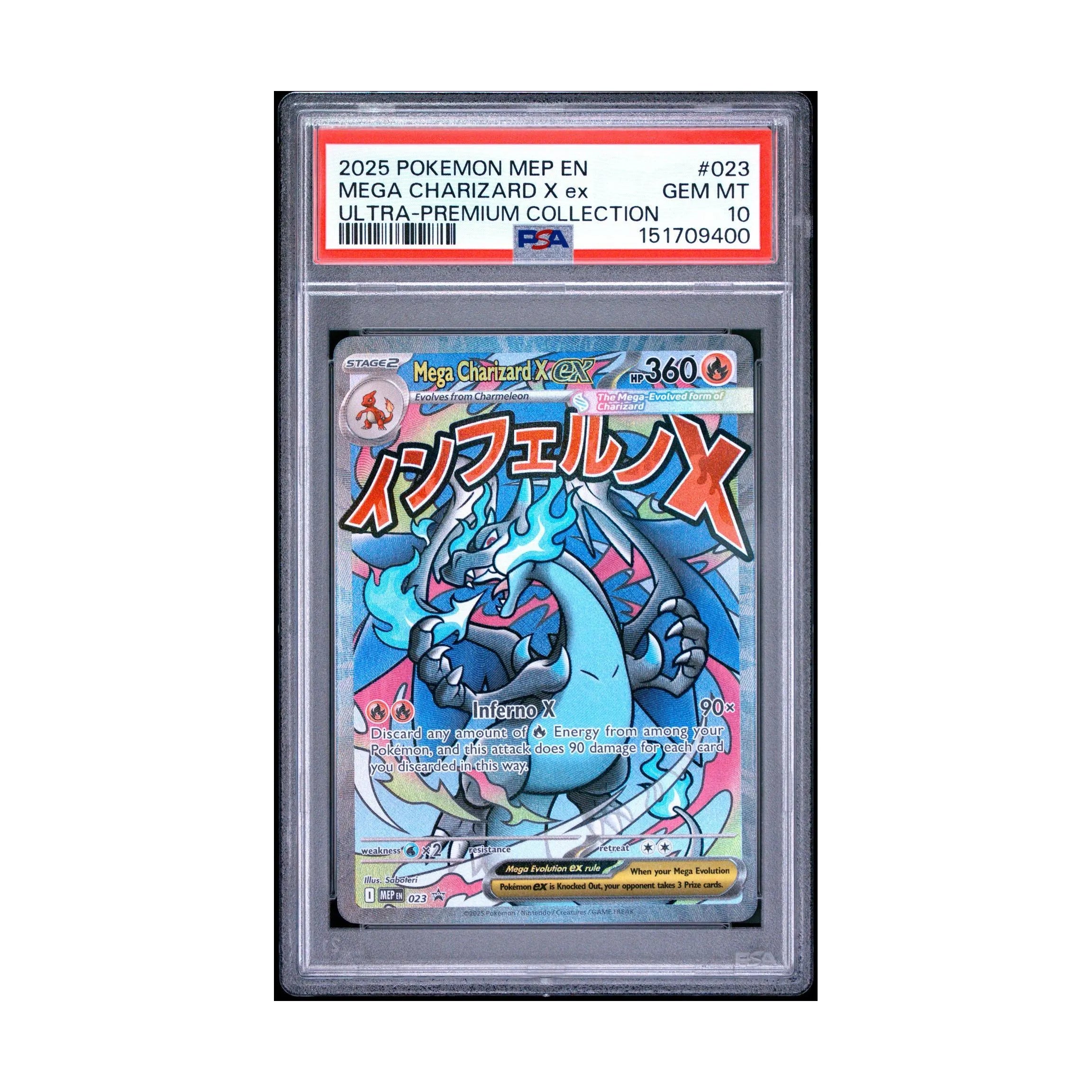 2025 Pokémon Mep En Mega Charizard X EX