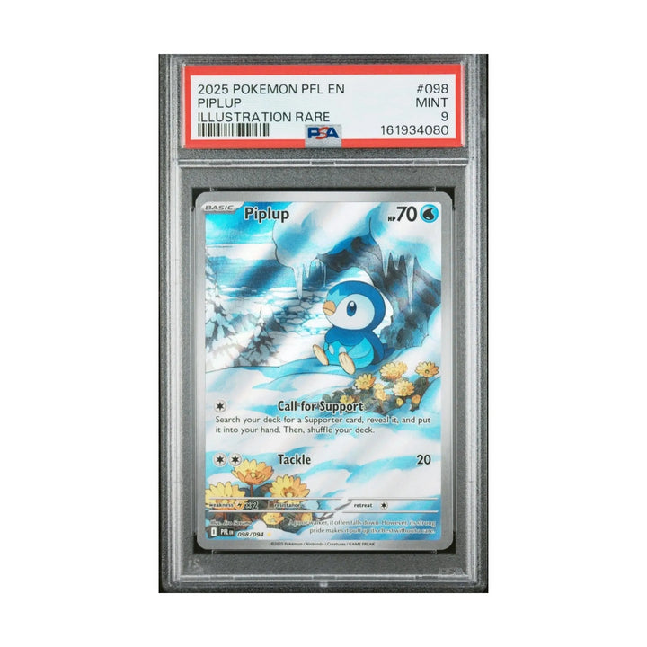 2025 Pokémon Pfl En Piplup PSA 9