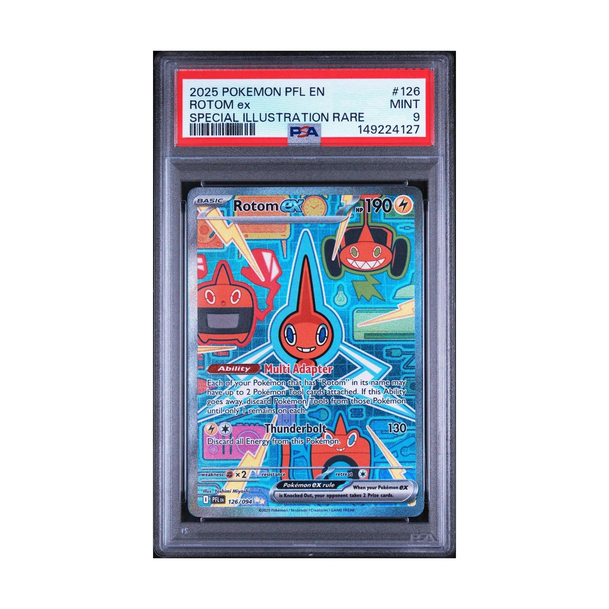 2025 Pokémon Pfl En Rotom Ex PSA 9