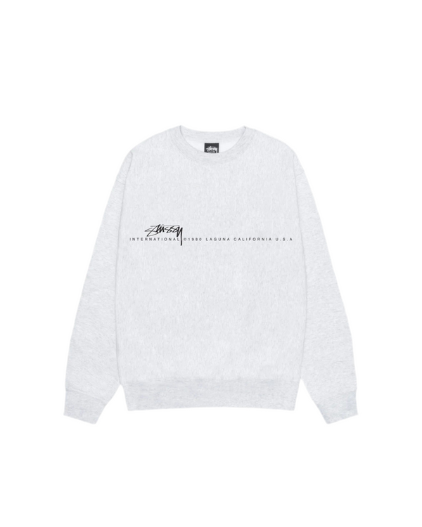 Stussy Smooth 80 Crew Ash Heather