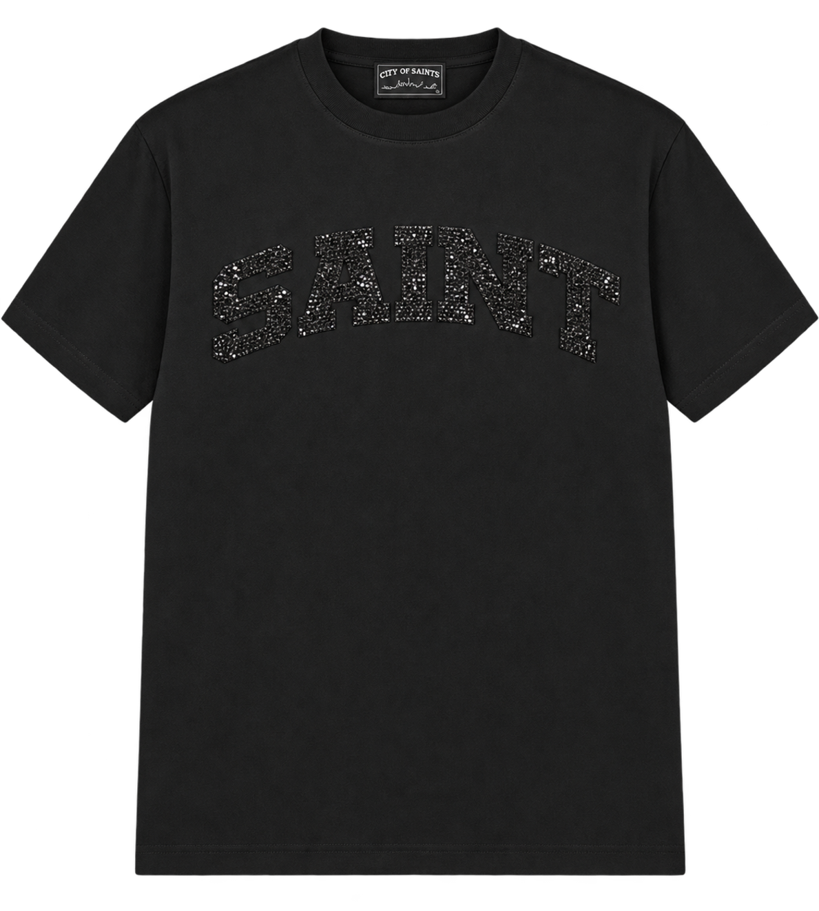 T-Shirt Saint Black/Blk-Crystal
