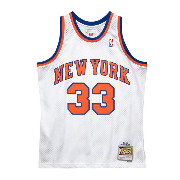 Mitchell & Ness New York Knicks #33 Patrick Ewing Swingman Jersey White