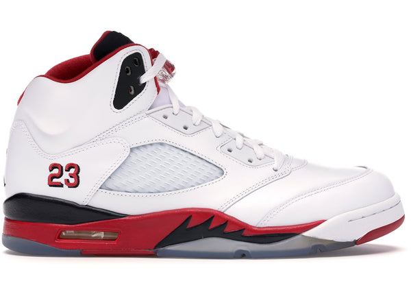 Jordan 5 Retro Fire Red Black Tongue (2025)
