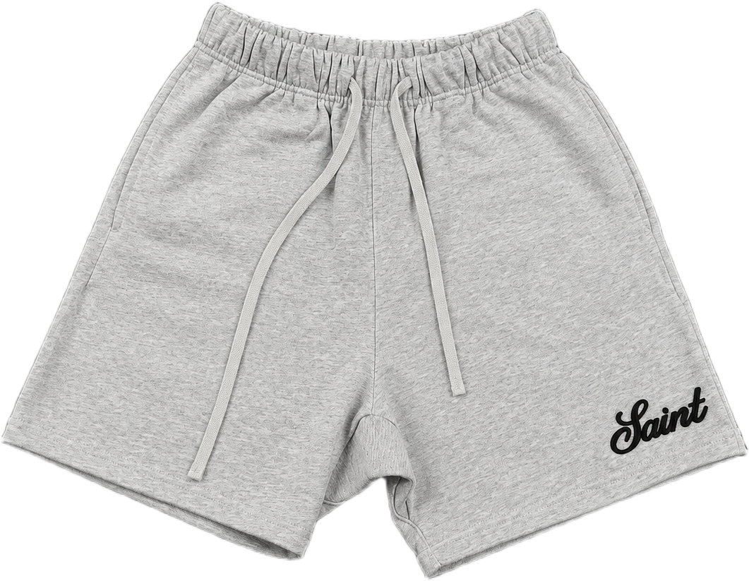 Saint French Terry Grey/Black Shorts