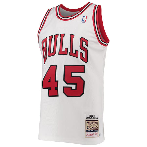 Mitchell & Ness Michael Jordan White Chicago Bulls 1994/95 Hardwood Classics Authentic Jersey