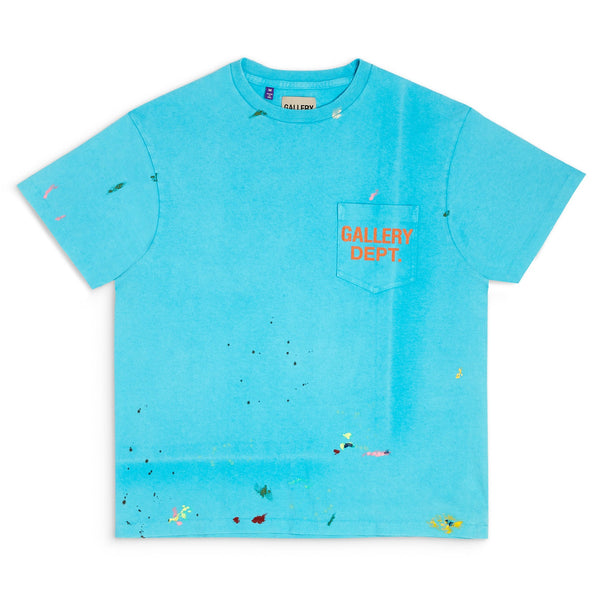 Gallery dept. Vintage logo painted Tee Turquoise