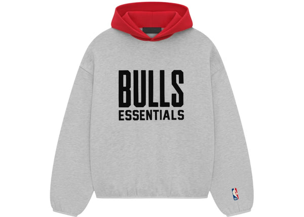 Fear of God Essentials Bulls Hoodie Light Heather Grey