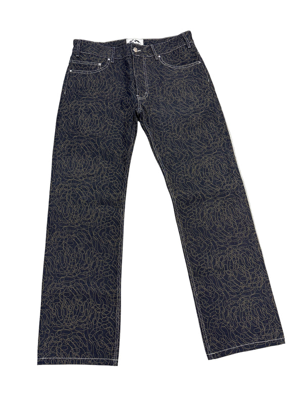 Pierre Bassene World DigiCamo All Over Raw Denim