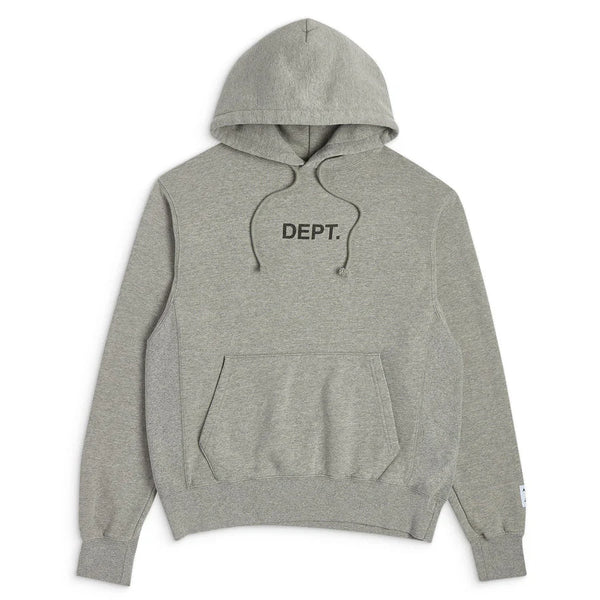 Gallery Dept Grey & Black DEPT Logo Hoodie