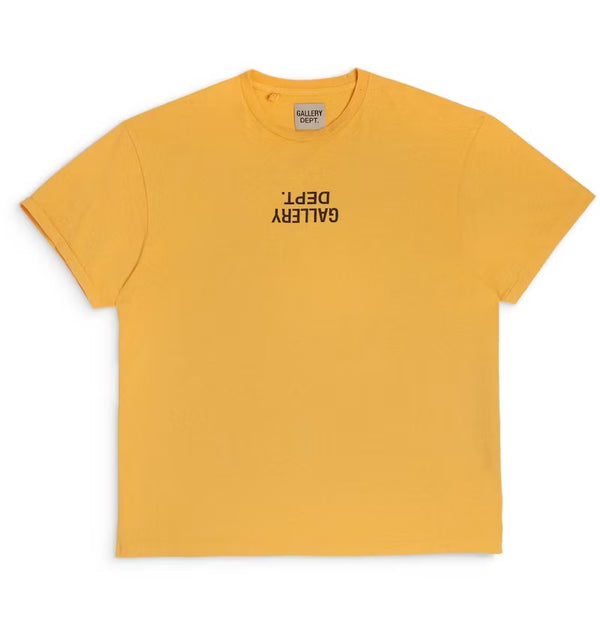 Gallery Dept. Upside down T-Shirt Yellow