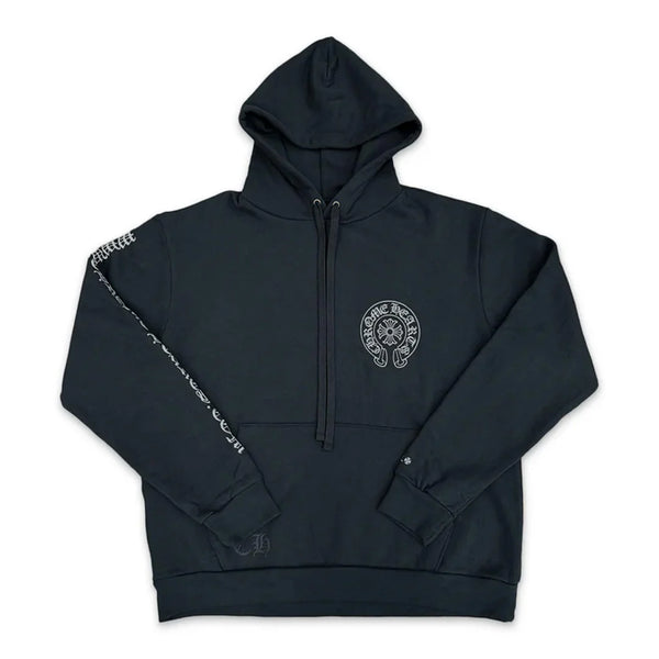 Chrome Hearts Silver Glitter Hoodie Black Online Exclusive