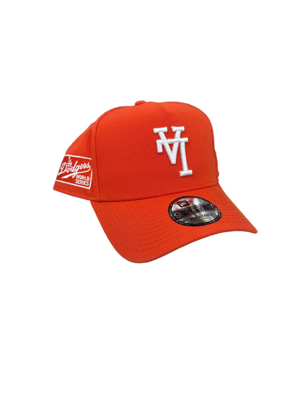 New Era 9Forty A-Frame Upside Down LA Dodgers Orange World Series