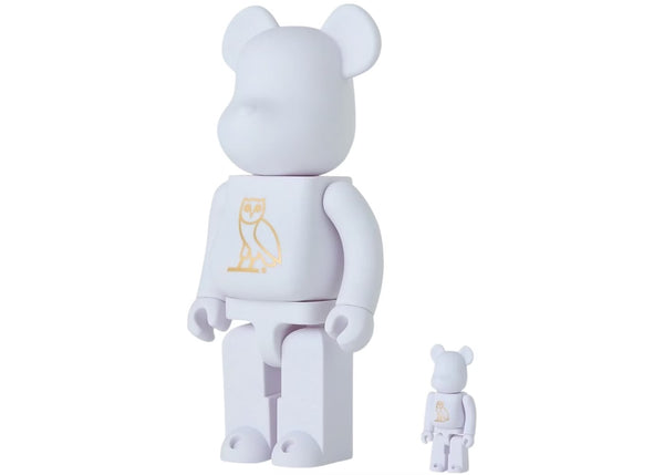 Bearbrick x OVO 100% & 400% Set Pearl white