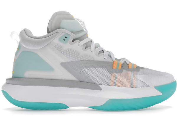 Jordan Zion 1 White Dynamic Turquoise