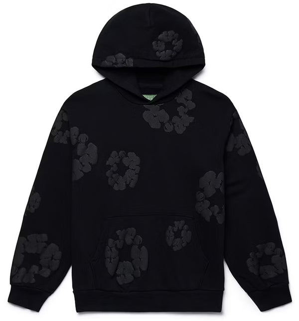 Denim Tears Cotton Wreath Hoodie Black Monochrome