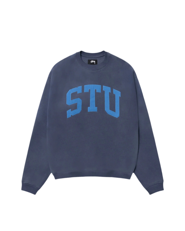 Stussy Stu Relaxed Crew Blue