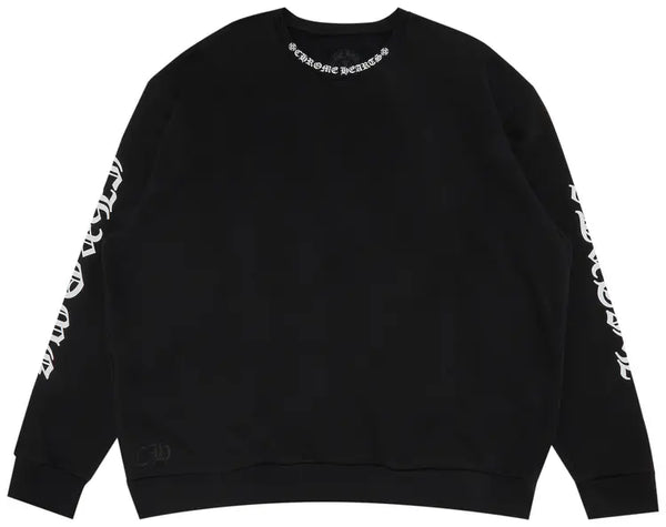 Chrome Hearts Neck Logo Black Crewneck