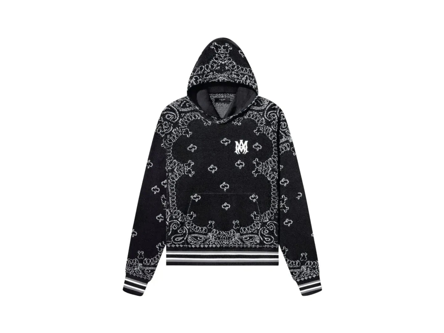 AMIRI Black Bandana B-Ball Hoodie