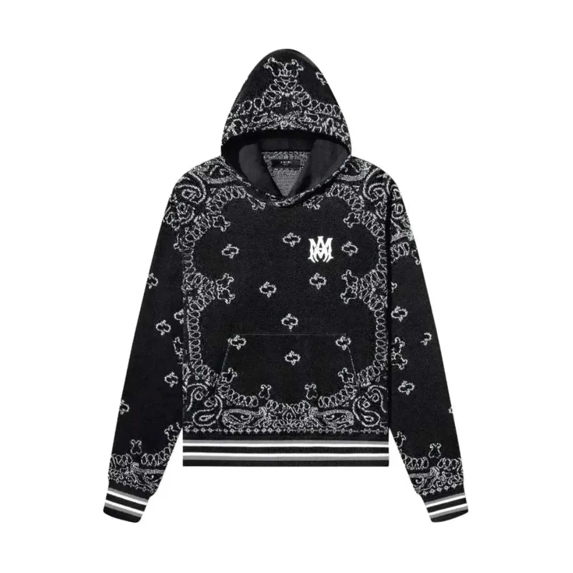 AMIRI Black Bandana B-Ball Hoodie