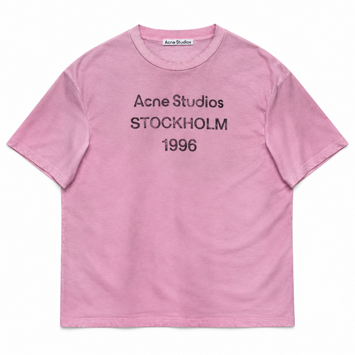Acne Studios Stockholm 1966 Logo T-shirt Cotton Candy