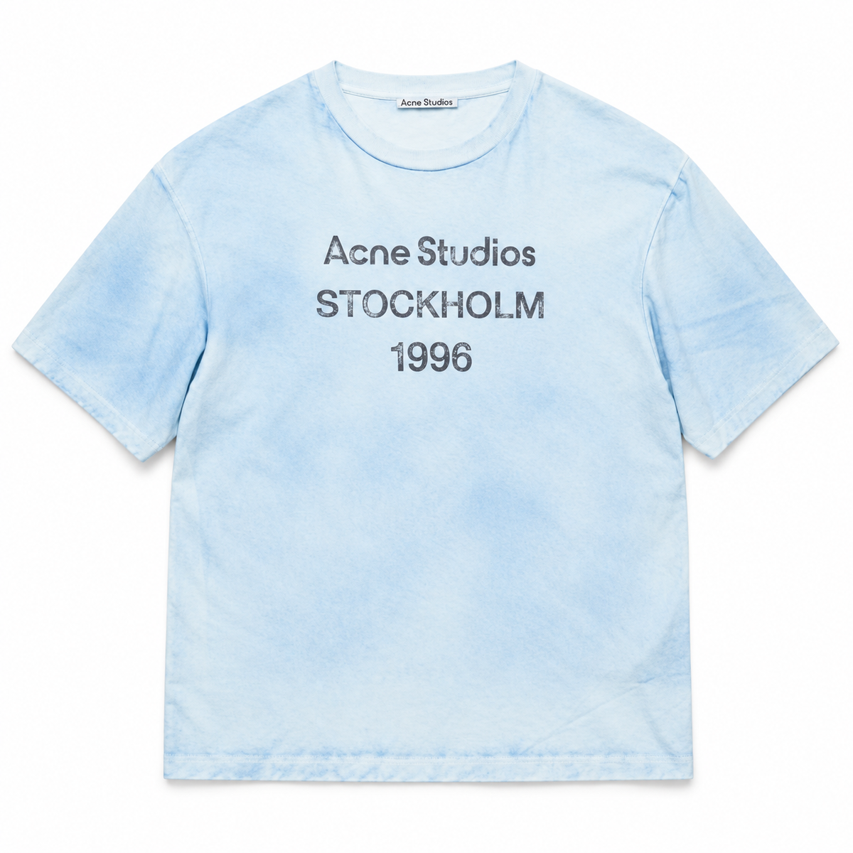 Acne Studios Stockholm 1966 Logo T-shirt Dusty Blue