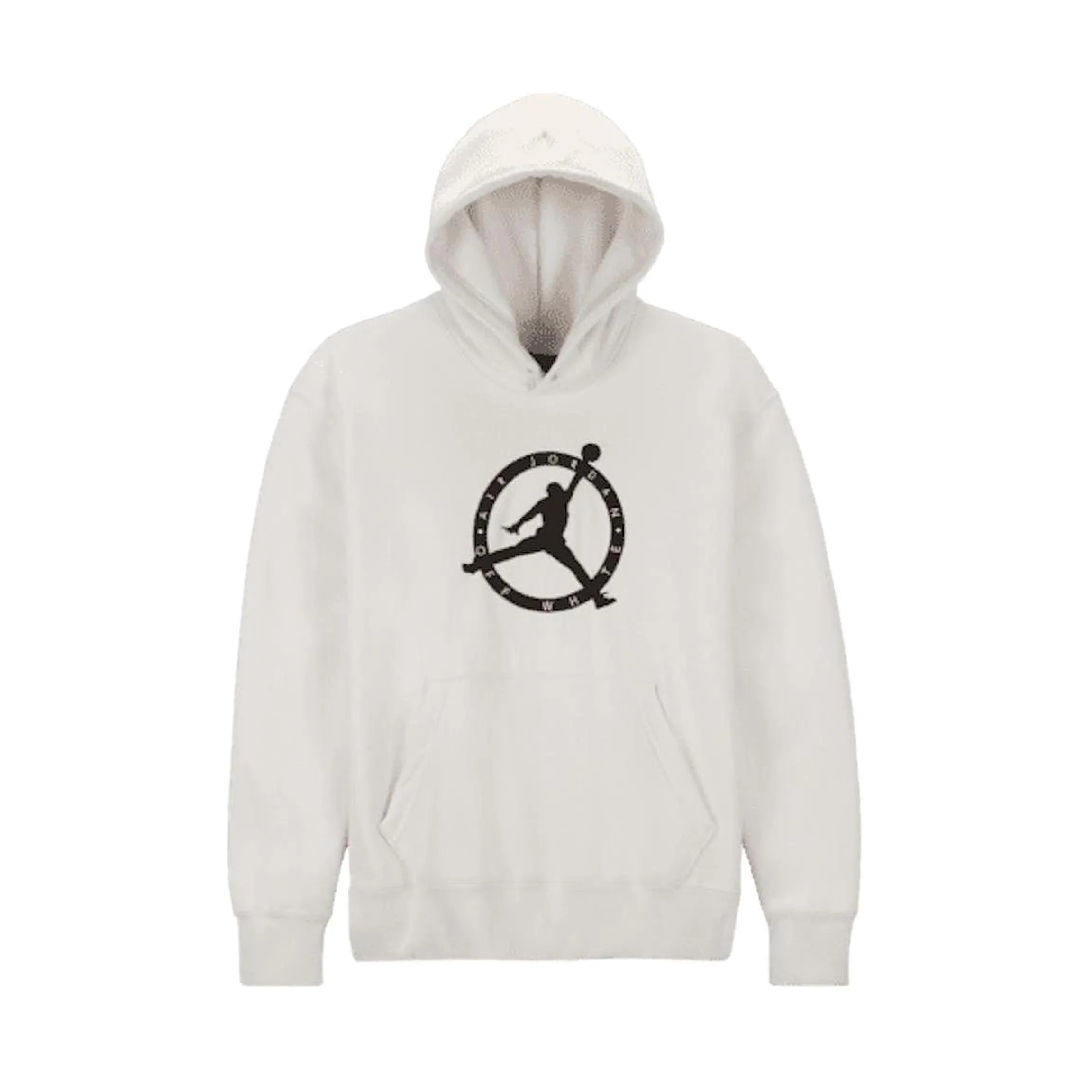 Air Jordan X Off White Logo Print White Hoodie