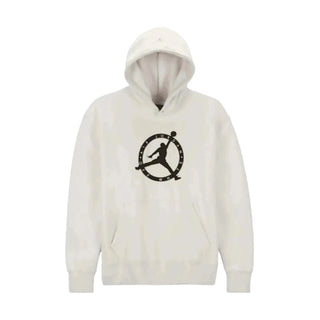 Air Jordan X Off White Logo Print White Hoodie