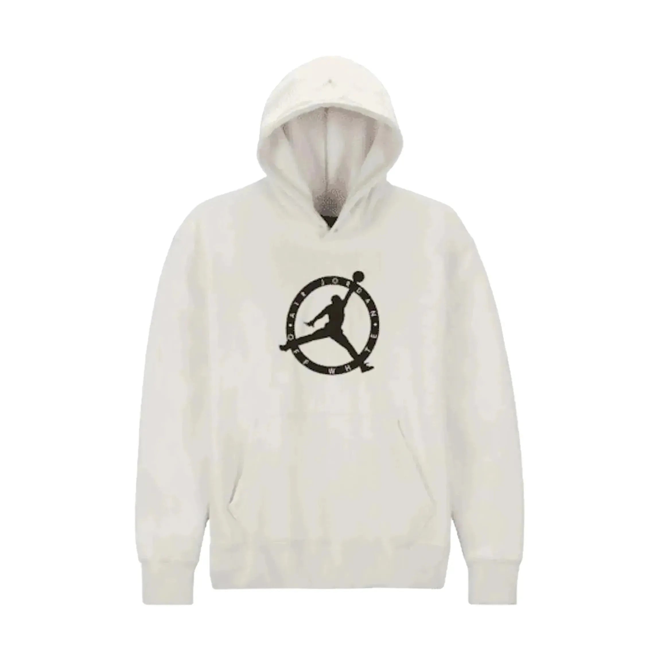 Air Jordan X Off White Logo Print White Hoodie