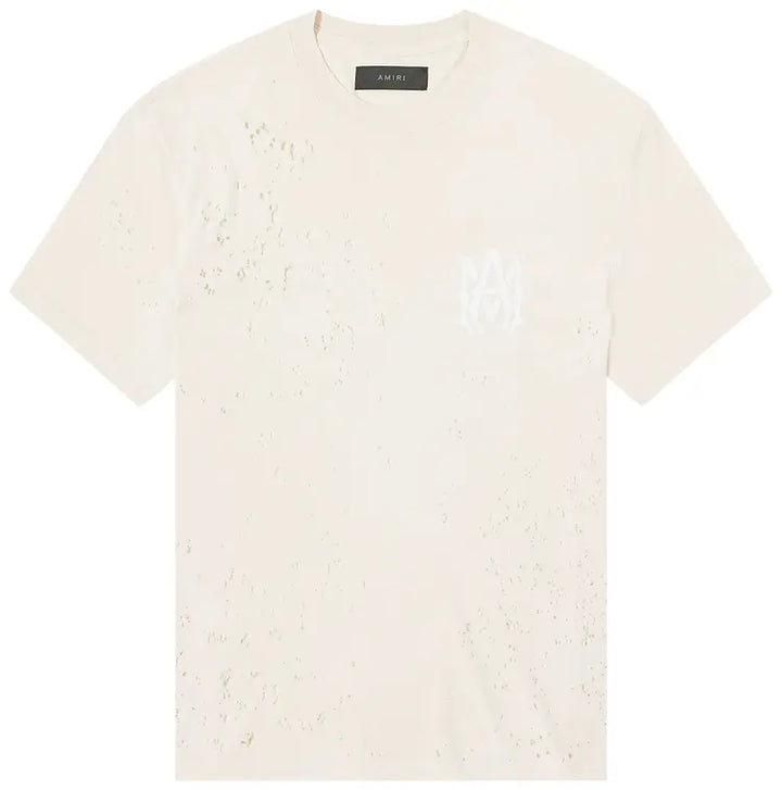 Amiri Washed Shotgun Tee cream
