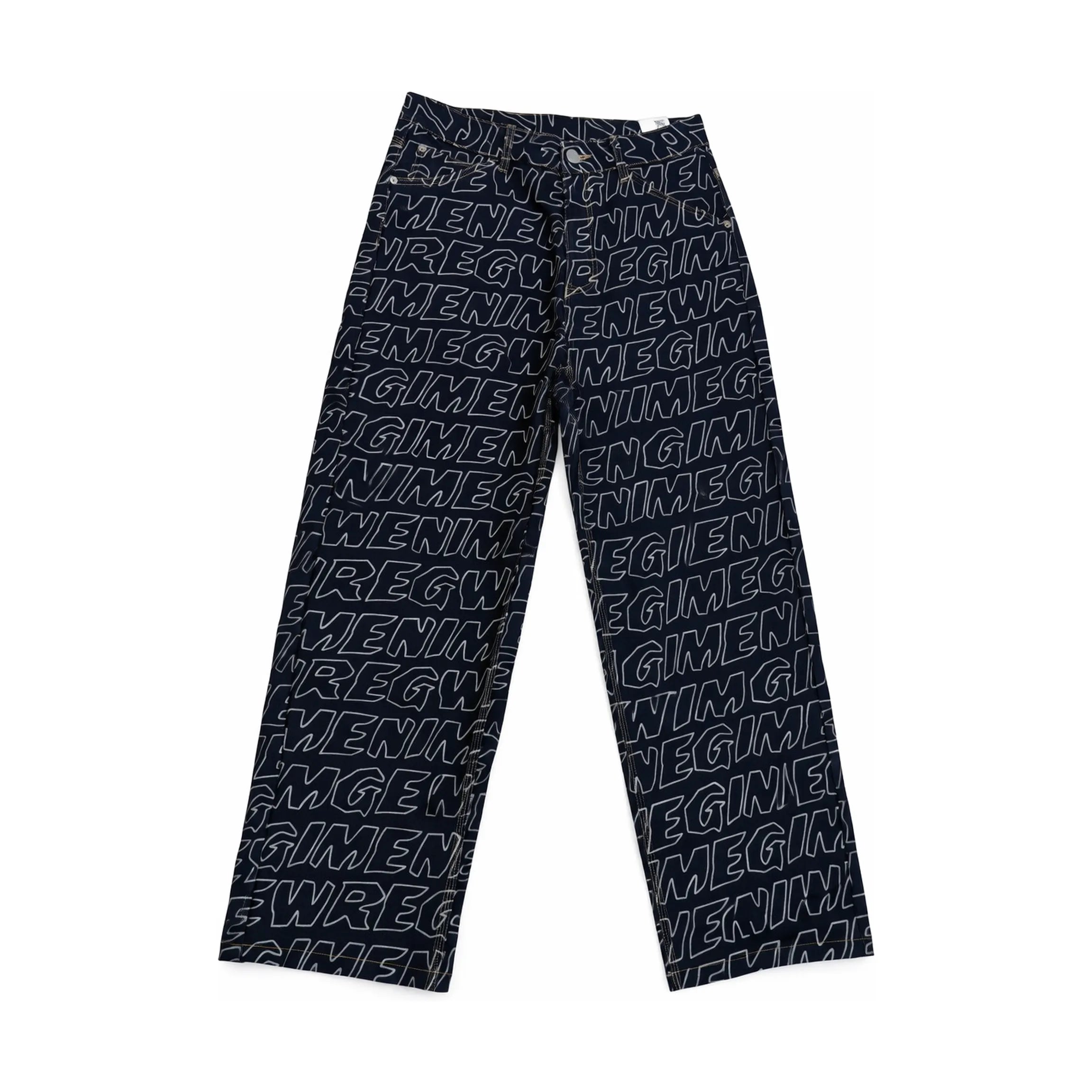 New Regime Baggy Mono Denim Jeans Indigo