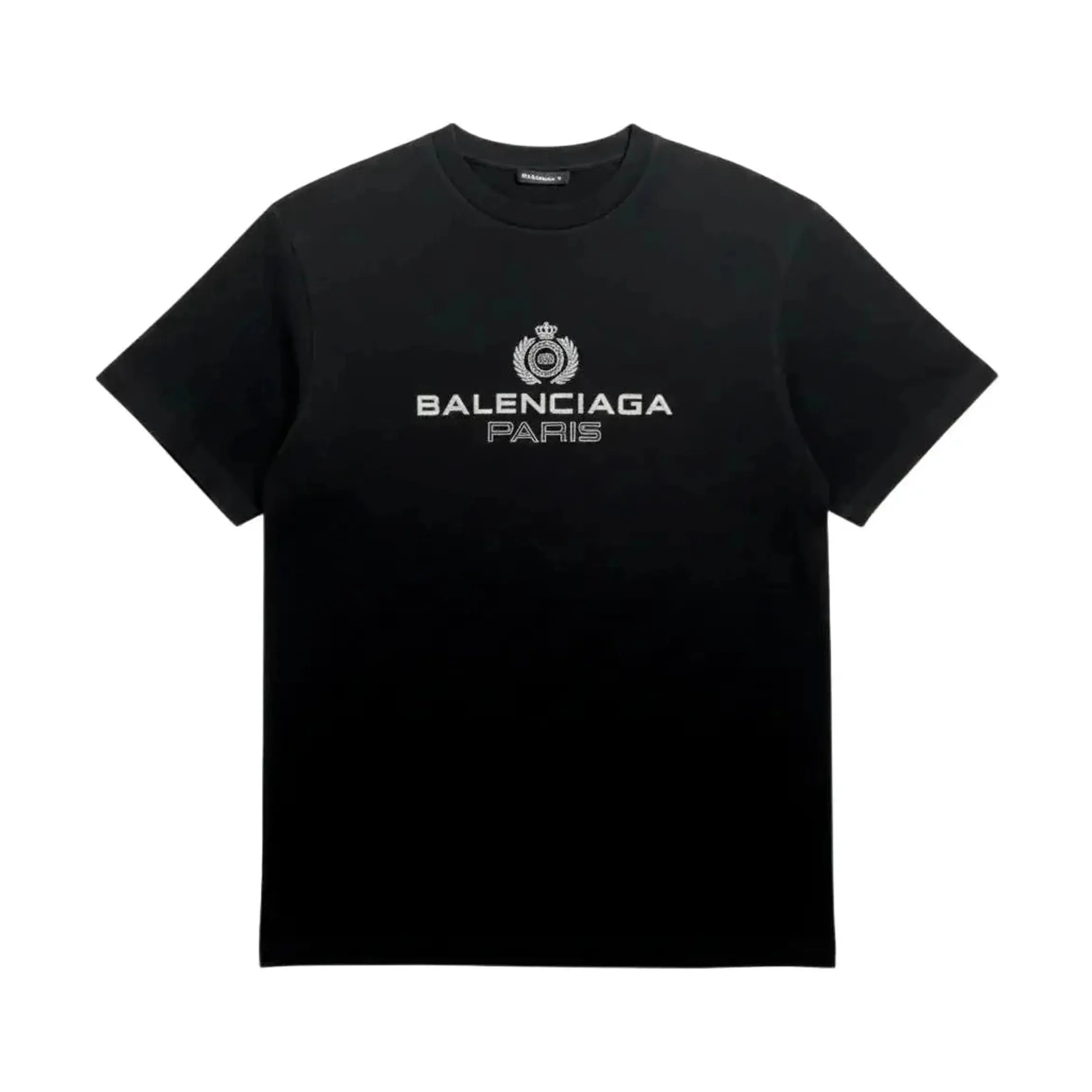BALENCIAGA MEN'S GREY LOGO T-SHIRT