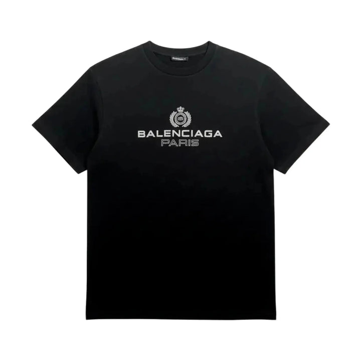 BALENCIAGA MEN'S GREY LOGO T-SHIRT