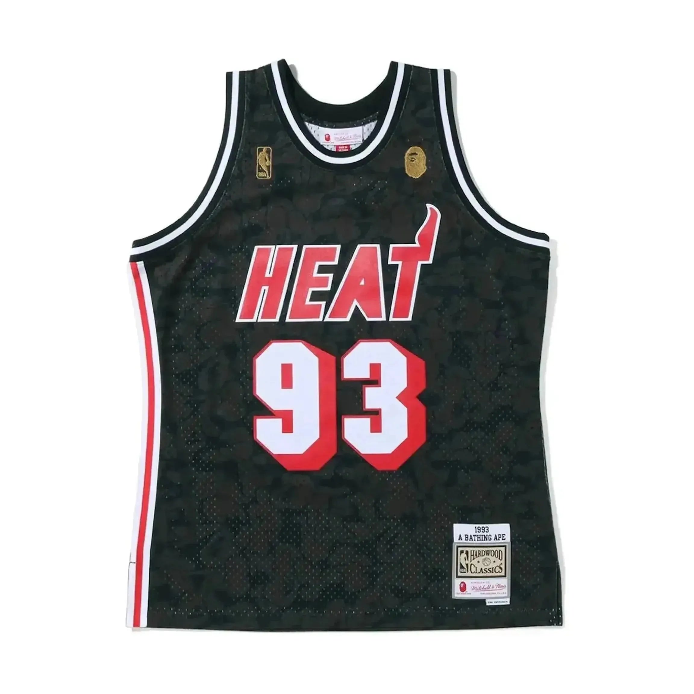 BAPE x Mitchell & Ness Miami Heat Jersey Black