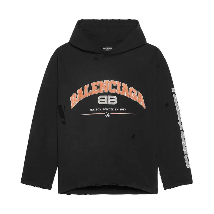 Balenciaga Maison Balenciaga Cropped Hoodie