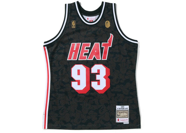 BAPE x Mitchell & Ness Miami Heat Jersey Black