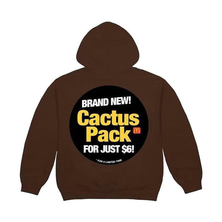 Cactus Jack by Travis Scott x McDonald's Sticker Brown Hoodie