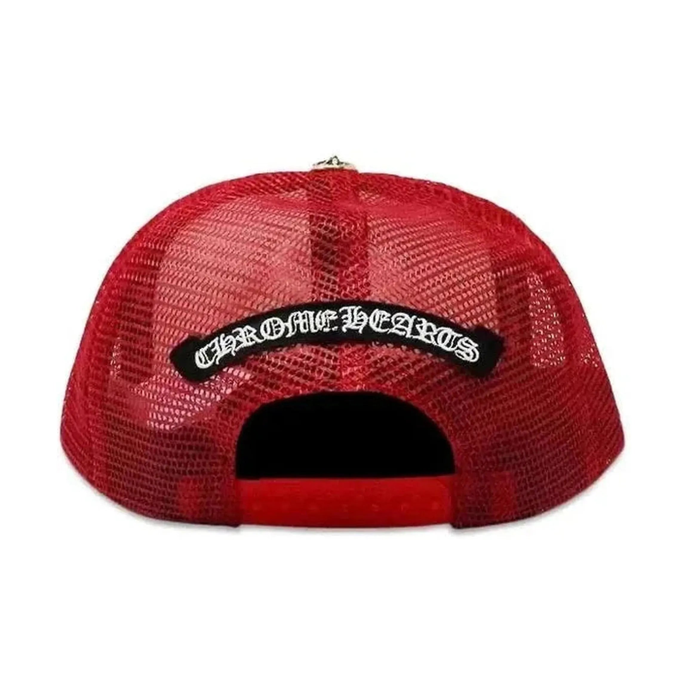 Chrome Hearts Eyechart Trucker Hat Red