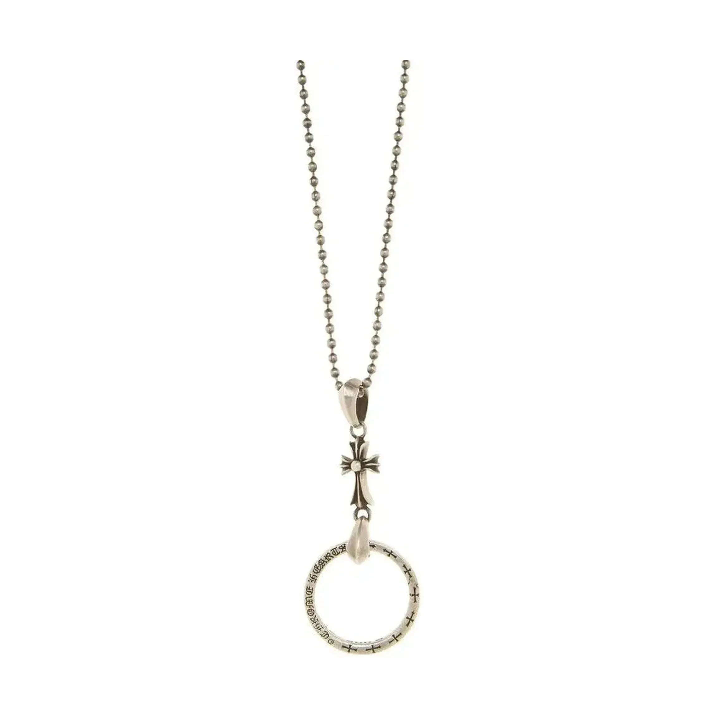 Chrome Hearts Eyewear Silver Fleur Look necklace/Chain
