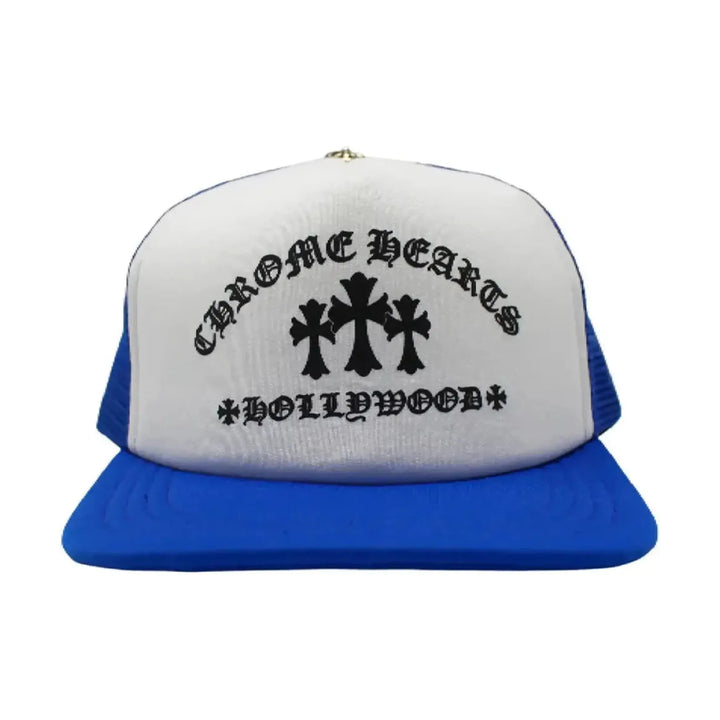 Chrome Hearts King Taco Trucker Hat Blue/White