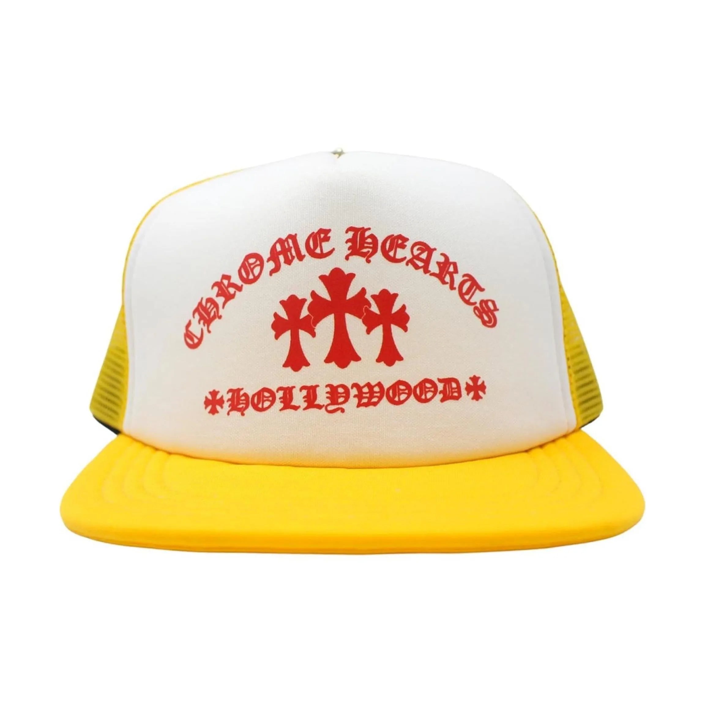Chrome Hearts King Taco Trucker Hat Yellow/White/Red